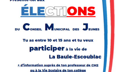 Elections du Conseil Municipal des Jeunes