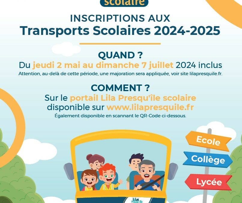 Inscriptions aux transports scolaires 2024 / 2025