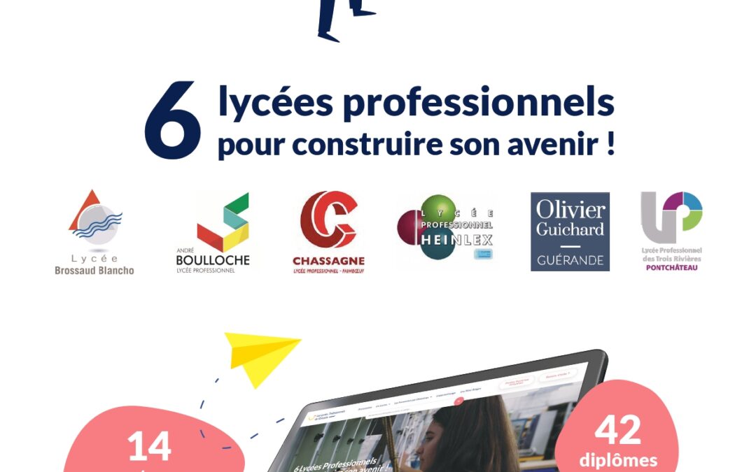 Un site internet qui permet un accès à l’ensemble de l’offre de formation des 6 Lycées professionnels publics du bassin de Saint-Nazaire (CLEFOP ouest).